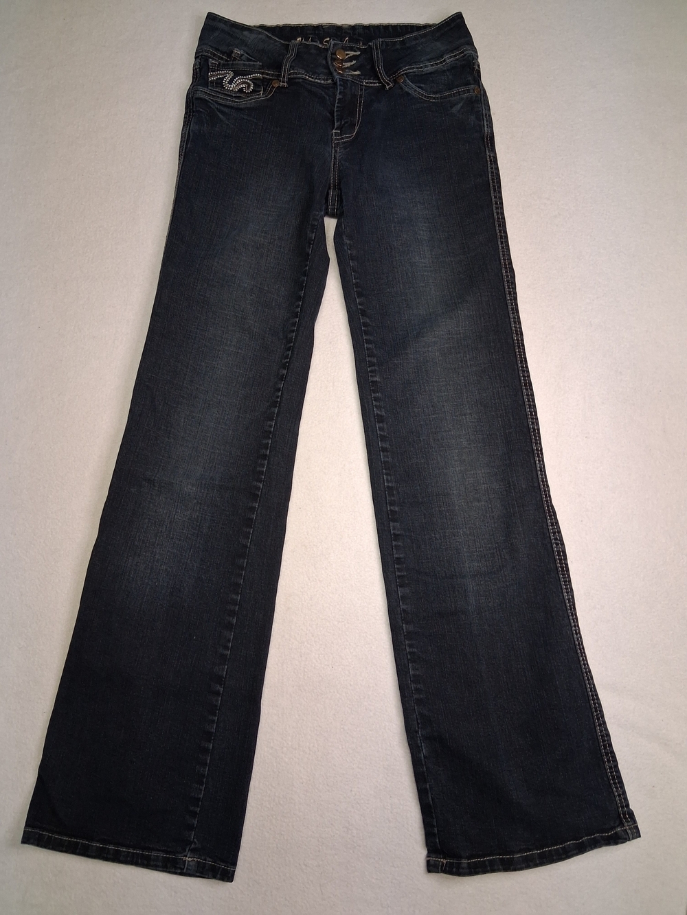 Urban Star Jeans Women's Dark Wash Wide Leg Jeans - Unbranded